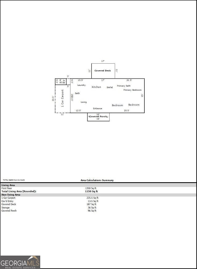 300 Oak Way, Eatonton, GA 31024 - view of floor plan / room layout