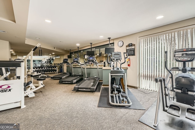 view of exercise room