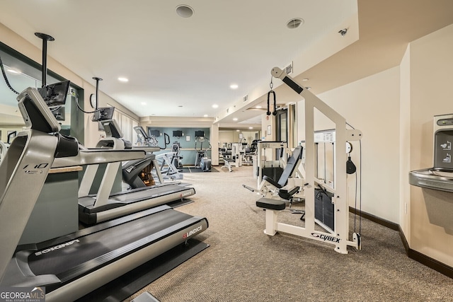 view of exercise room