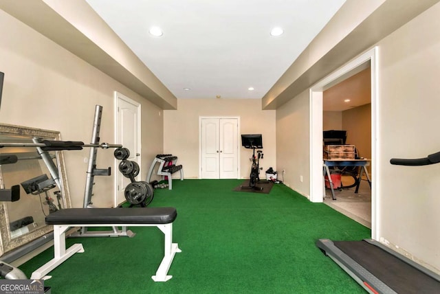 view of workout room