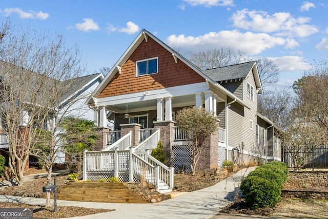 view of front of home featuring a porch