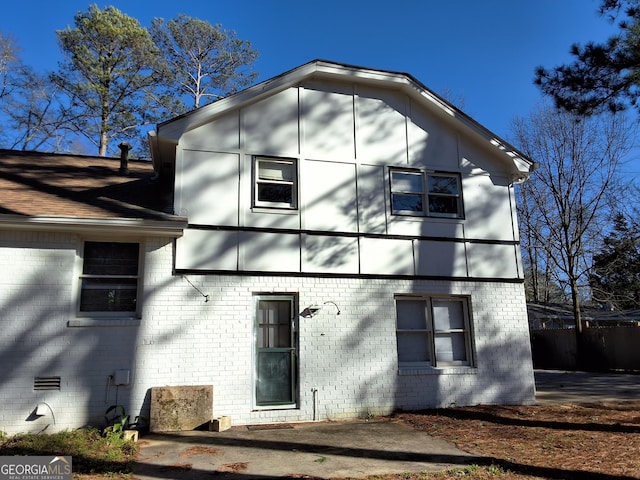 rear view of house with a patio area