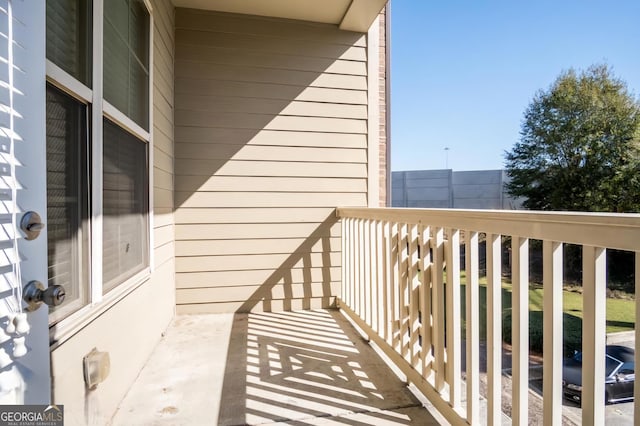 view of balcony