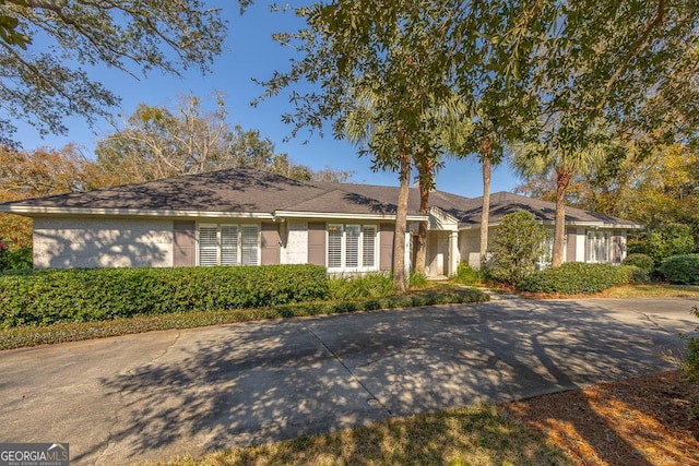 view of ranch-style home