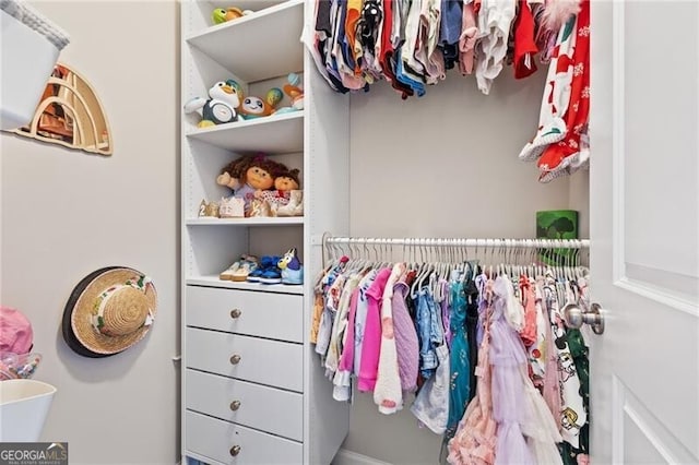 view of closet