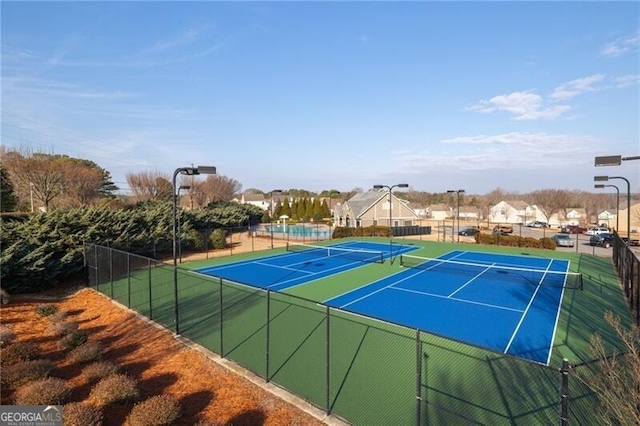 view of tennis court