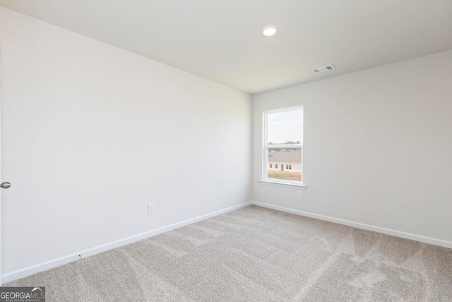 view of carpeted empty room