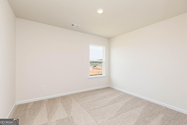 view of carpeted empty room