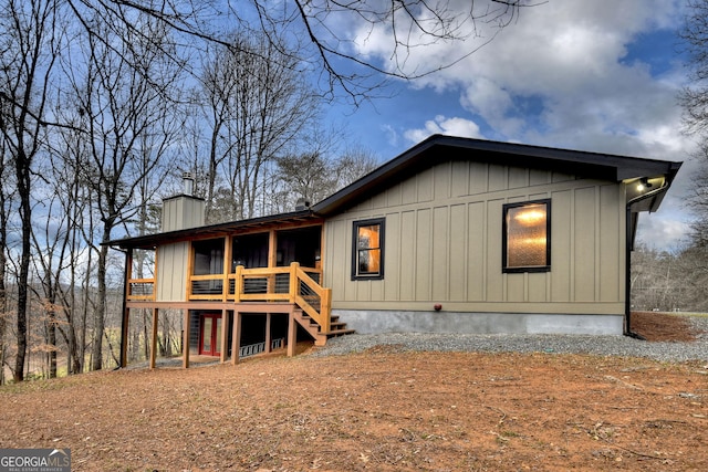 view of back of property