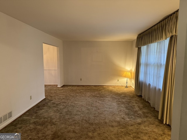 view of carpeted empty room