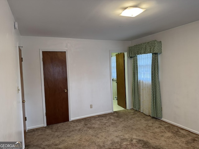 view of carpeted empty room