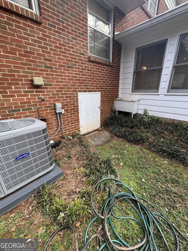 exterior details featuring central air condition unit