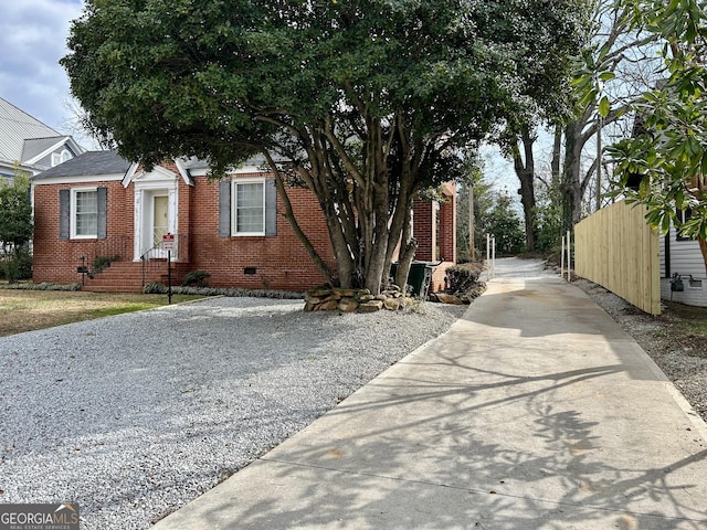 view of front of home