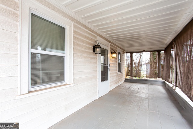 view of patio / terrace with a porch