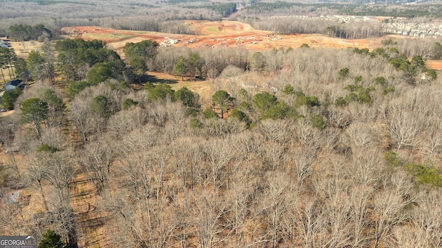 drone / aerial view with a rural view