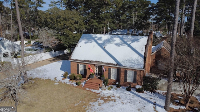 view of front of home