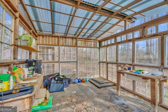 view of sunroom