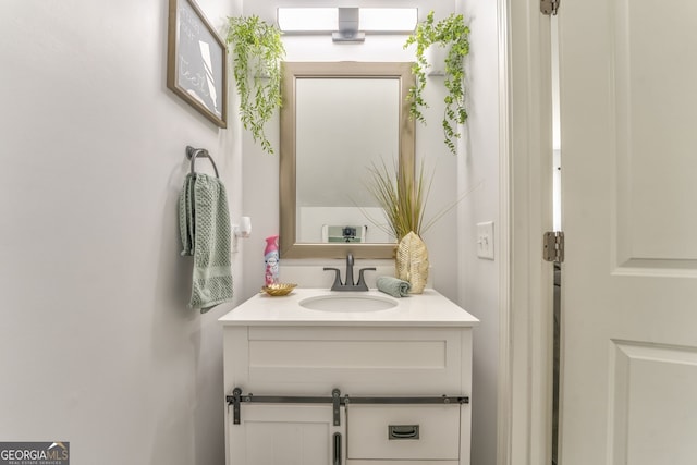 bathroom featuring vanity