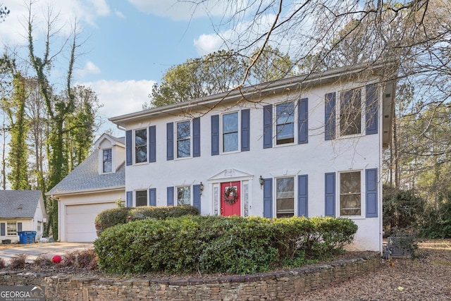 view of front of house featuring a garage