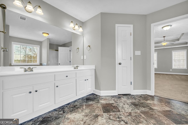 bathroom with vanity