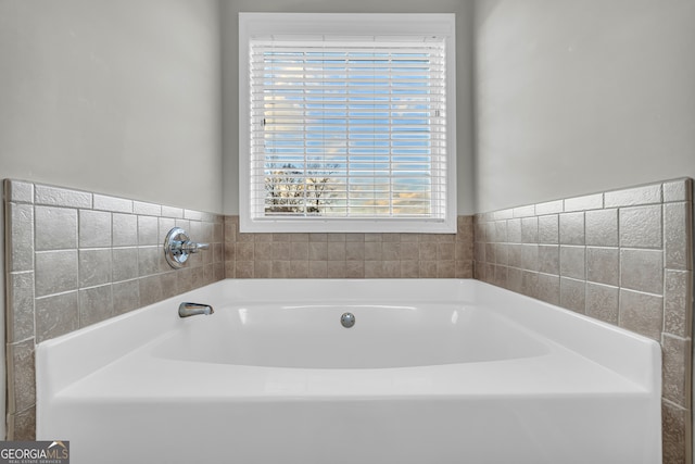 bathroom with a bathing tub