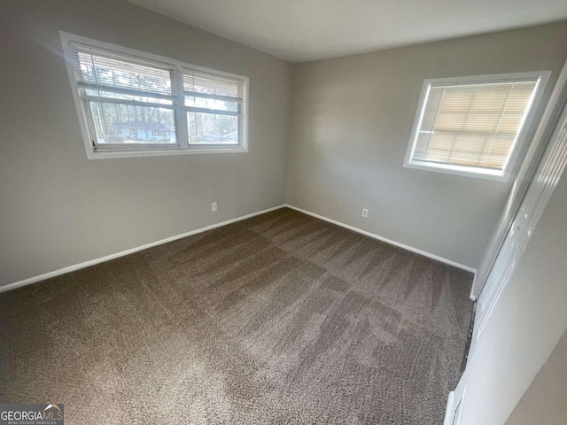 view of carpeted empty room