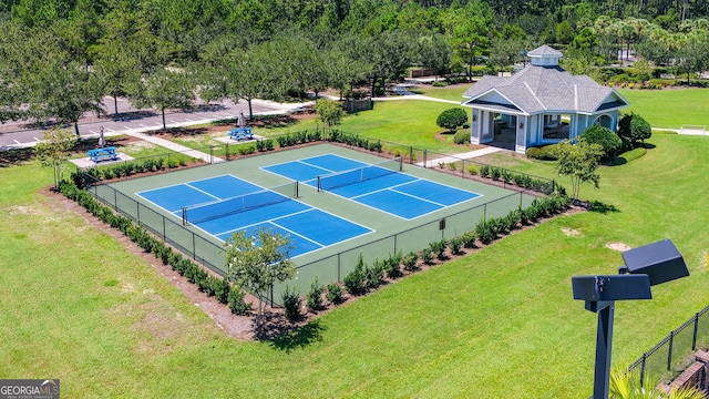 view of tennis court