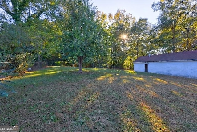 view of yard