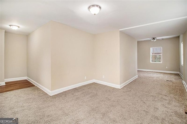 view of carpeted empty room