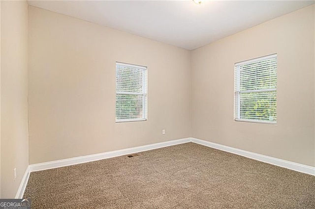 view of carpeted empty room