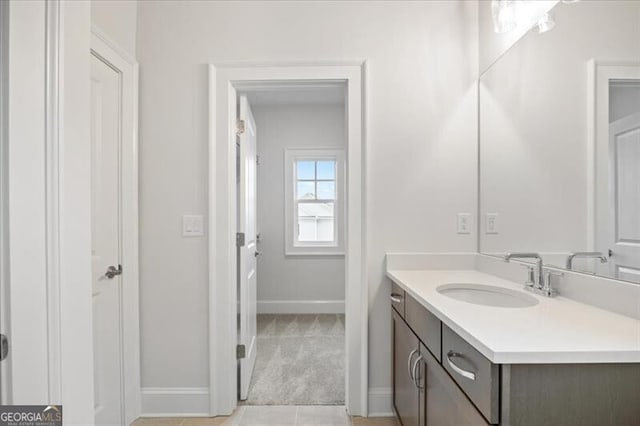 bathroom with vanity