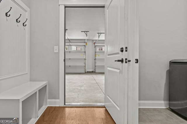 mudroom with washer / dryer