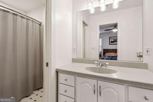 bathroom featuring vanity