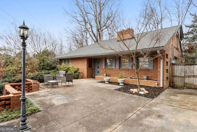 exterior space with a patio