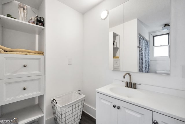 bathroom featuring vanity