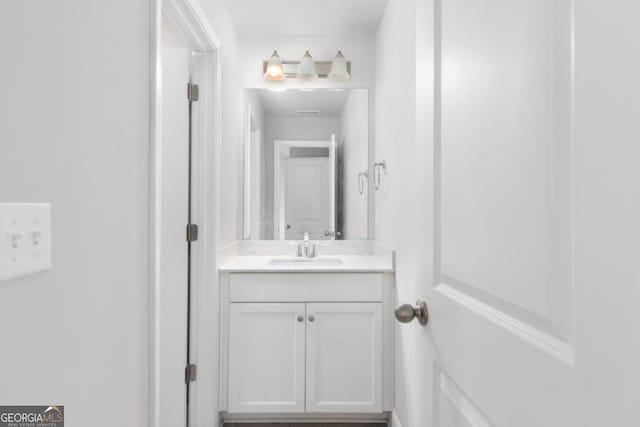 bathroom featuring vanity