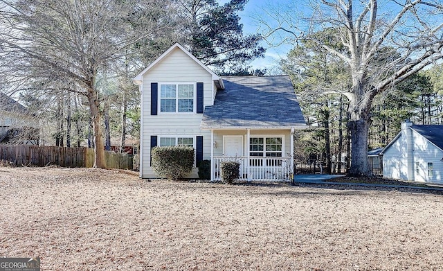 view of front of home