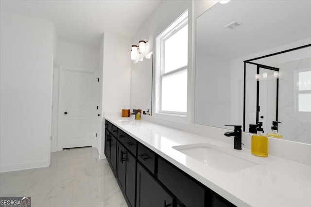 bathroom featuring vanity