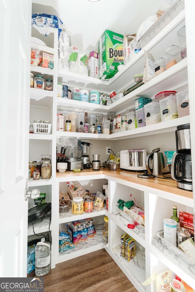 view of pantry