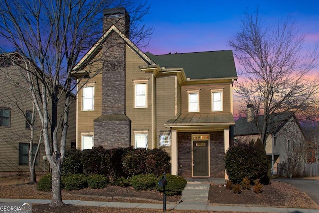 view of front of home