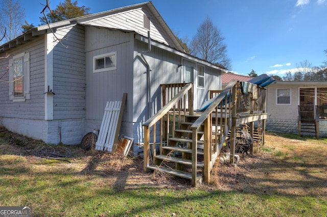 view of rear view of property