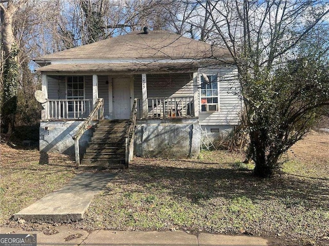 bungalow with covered porch