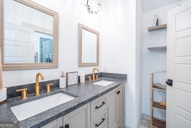 bathroom featuring vanity