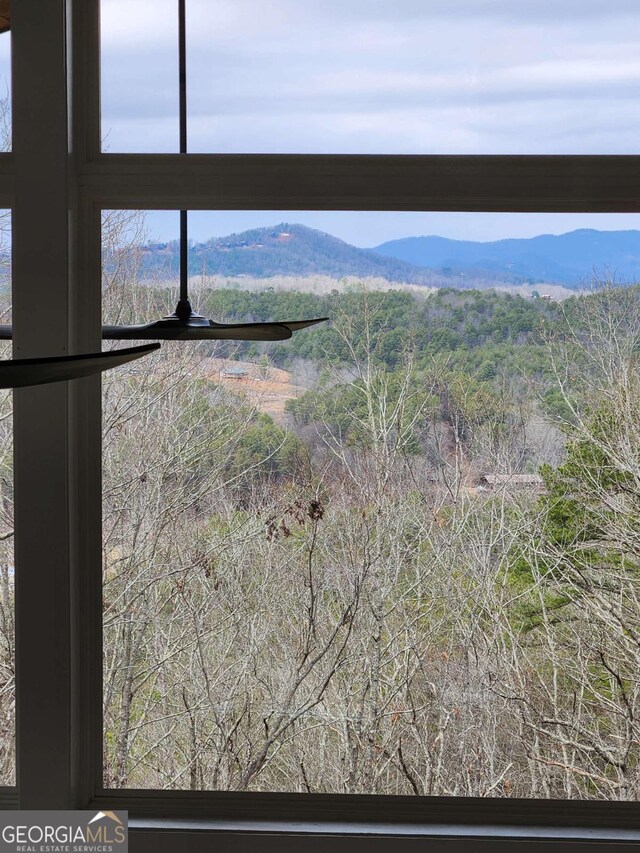 interior details with a mountain view