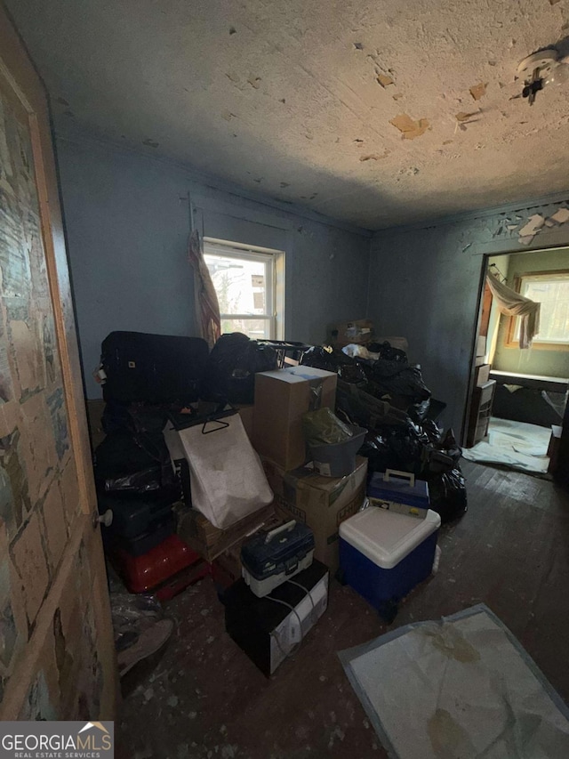 miscellaneous room with wood-type flooring