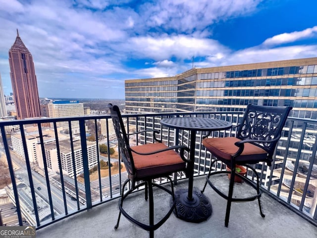 400 W Peachtree St NW Unit 3216, Atlanta, GA 30308 - balcony featuring a city view
