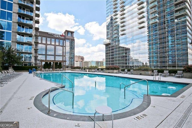 400 W Peachtree St NW Unit 3216, Atlanta, GA 30308 - pool with a city view