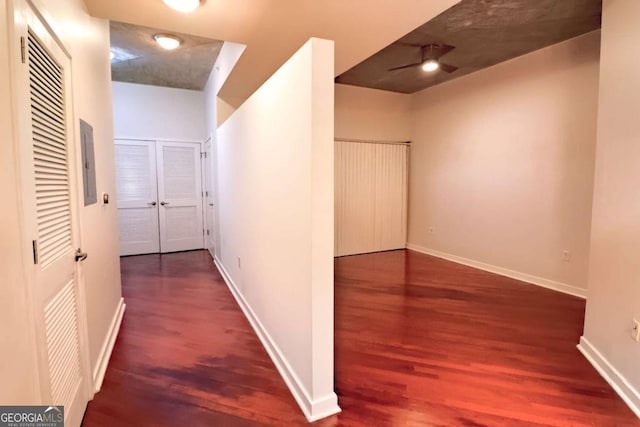 400 W Peachtree St NW Unit 3216, Atlanta, GA 30308 - corridor featuring baseboards and wood finished floors
