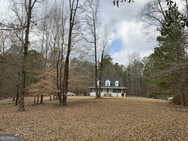 view of front of home featuring covered porch