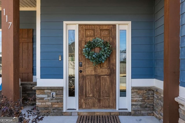 view of entrance to property